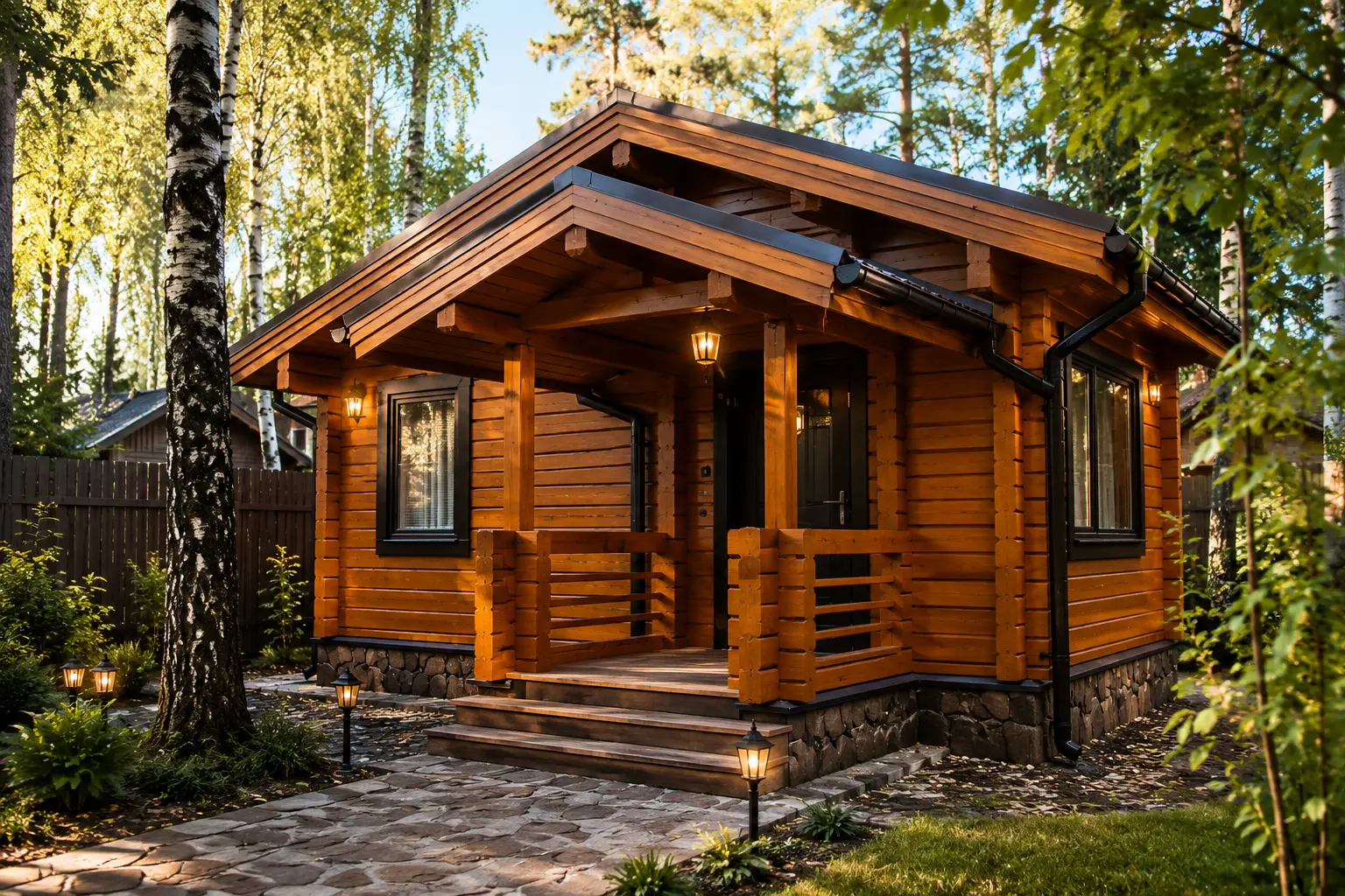 Баня из бруса · 36 м²
